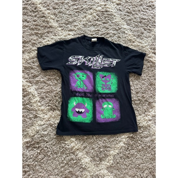 Fruit of the Loom Other - Skillet Vintage Band Tee I Feel Like A Monster Black T-Shirt Small Fruit Of Loom